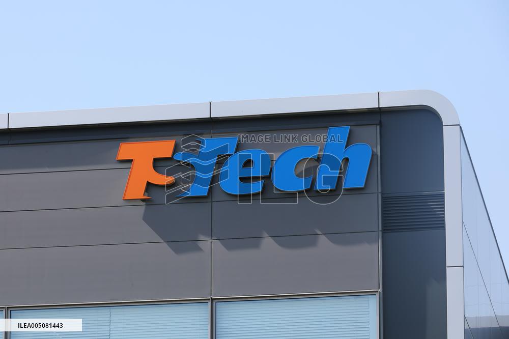 TS TECH sign and logo