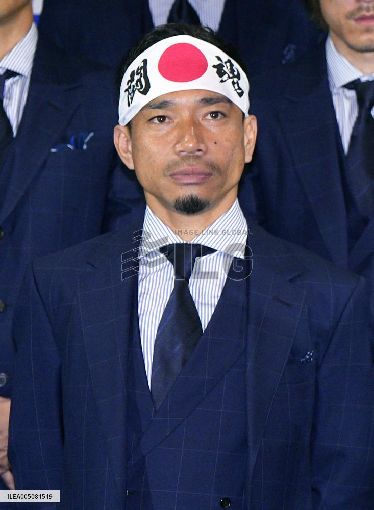 Football: Japan players departing for Mexico