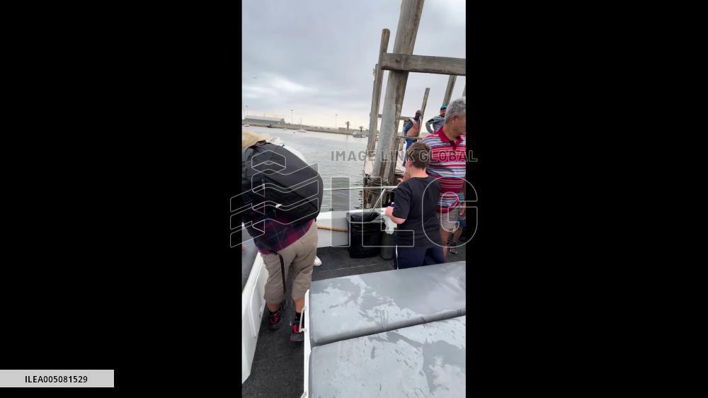 Namibia: Sea Lion Climbs Aboard Boat and Enjoys Snacks