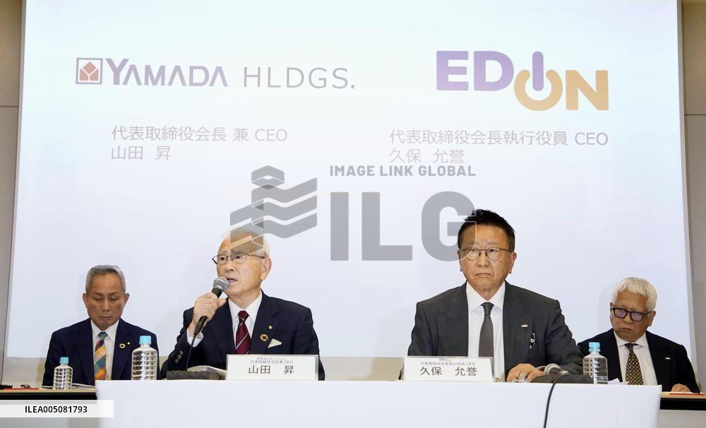 Electronics retailers Yamada, Edion agree to business integration