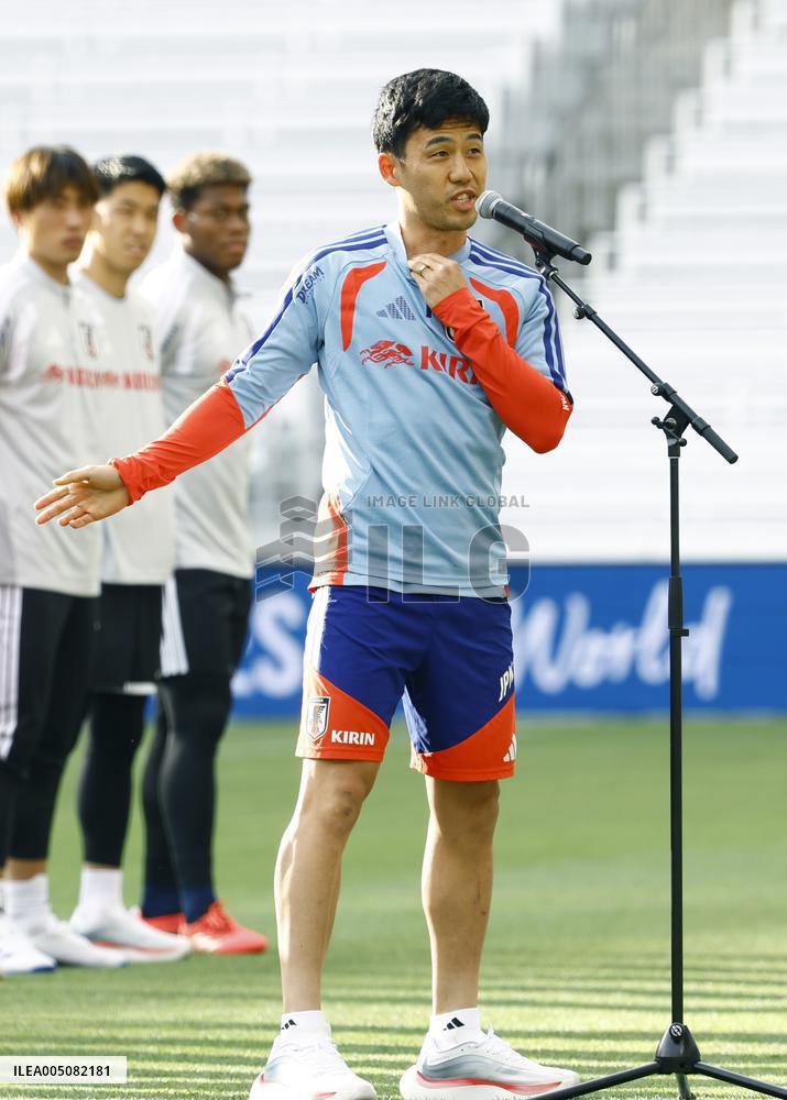 Football: Japan team base camp for World Cup