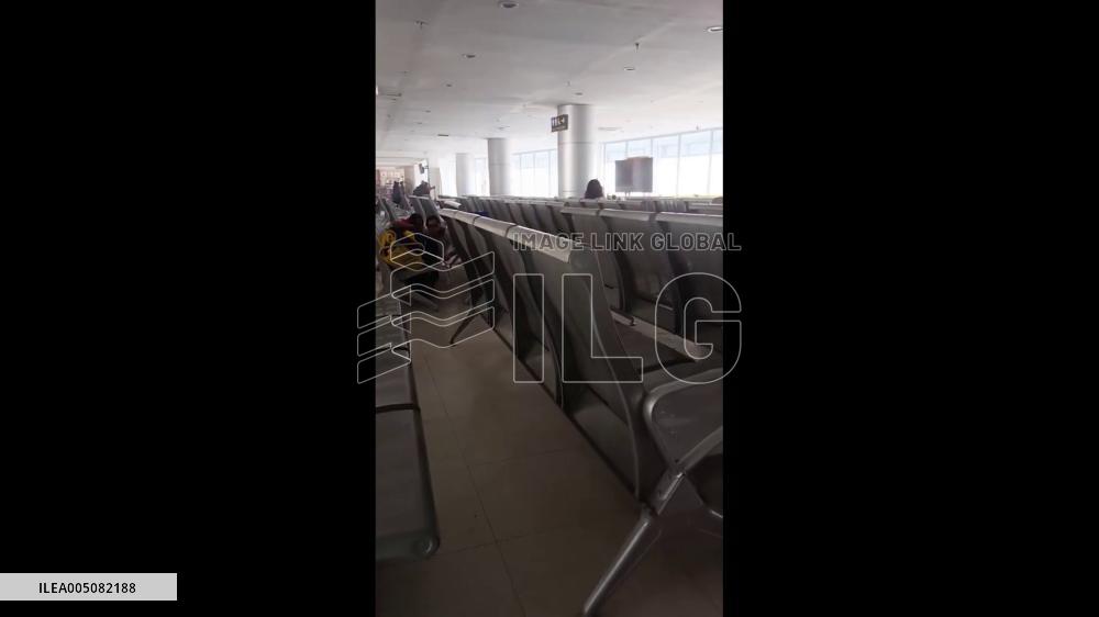 Philippines: People Evacuate General Santos Airport Building After M7.8 Earthquake