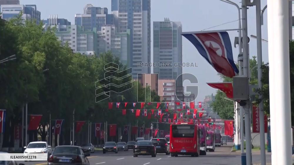Chinese President Xi in Pyongyang