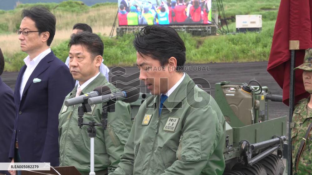 [Breaking News]GSDF conducts artillery drill in Shizuoka Pref.