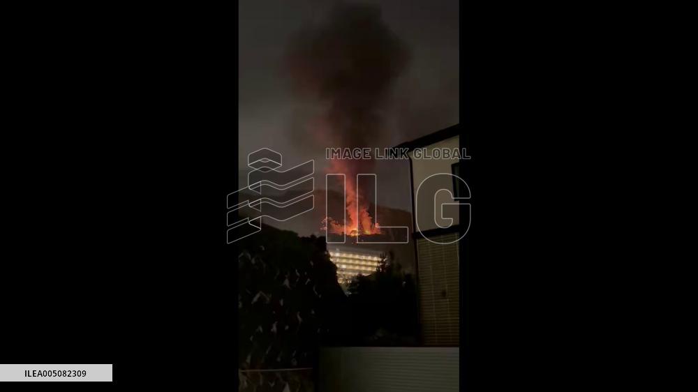Japan: Arima Inari Shrine Engulfed in Fire, Priest Couple Hurt 2