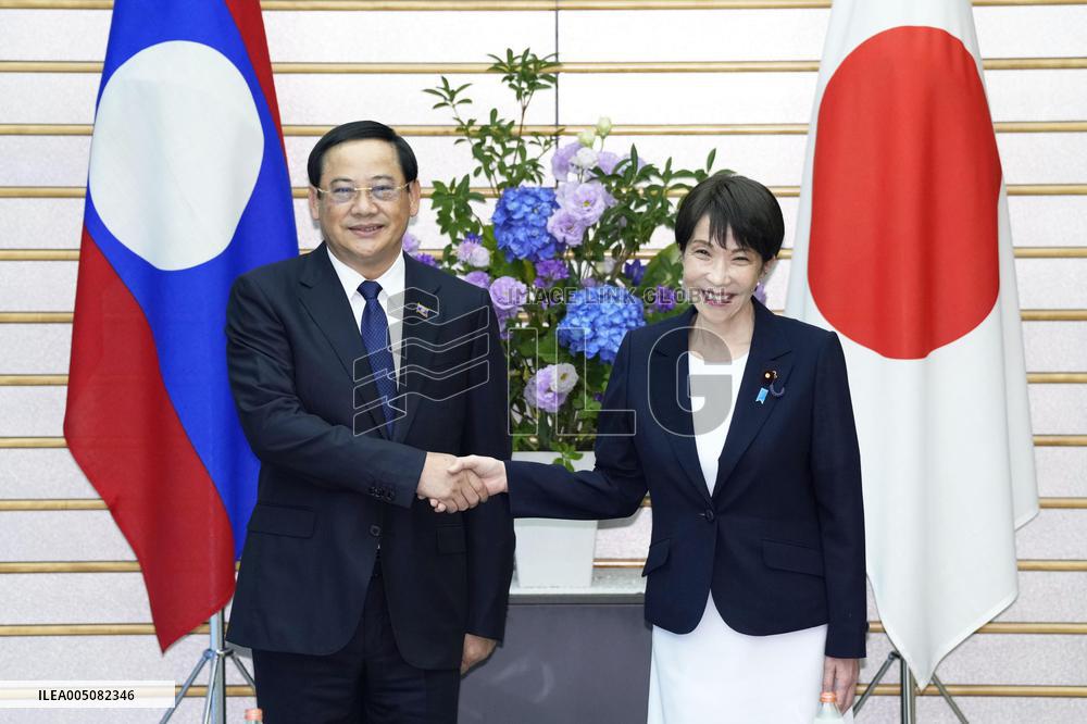 Japan, Laos summit talks