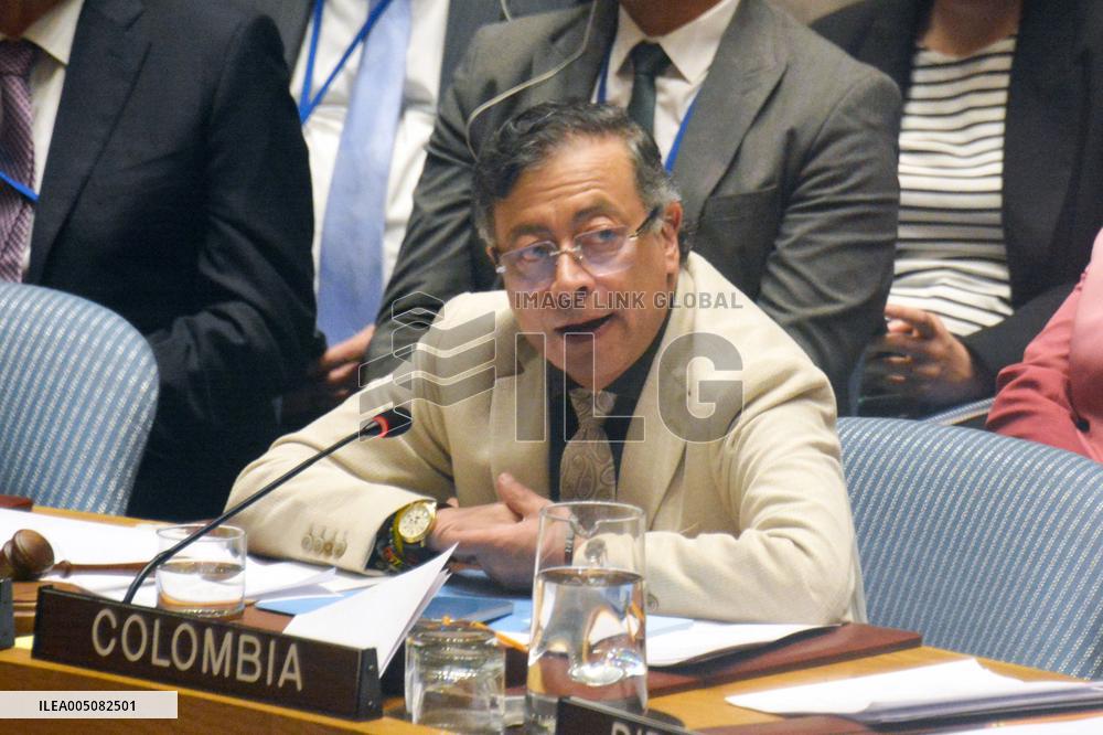 Colombian president at U.N. session