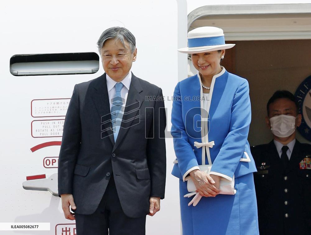 Japan's emperor, empress begin trip to Netherlands, Belgium