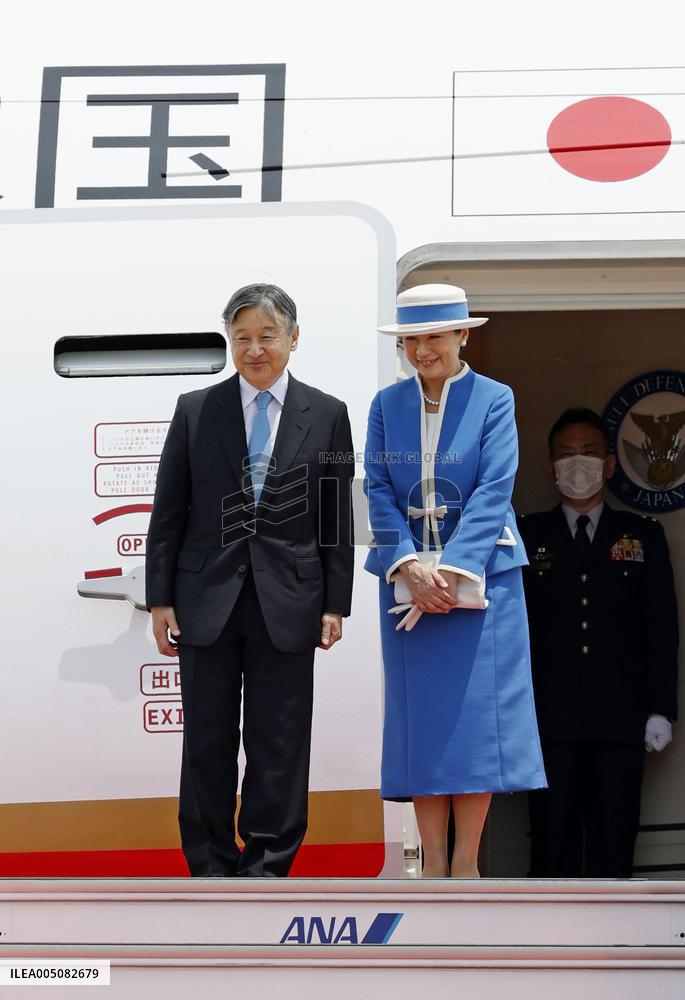 Japan's emperor, empress begin trip to Netherlands, Belgium