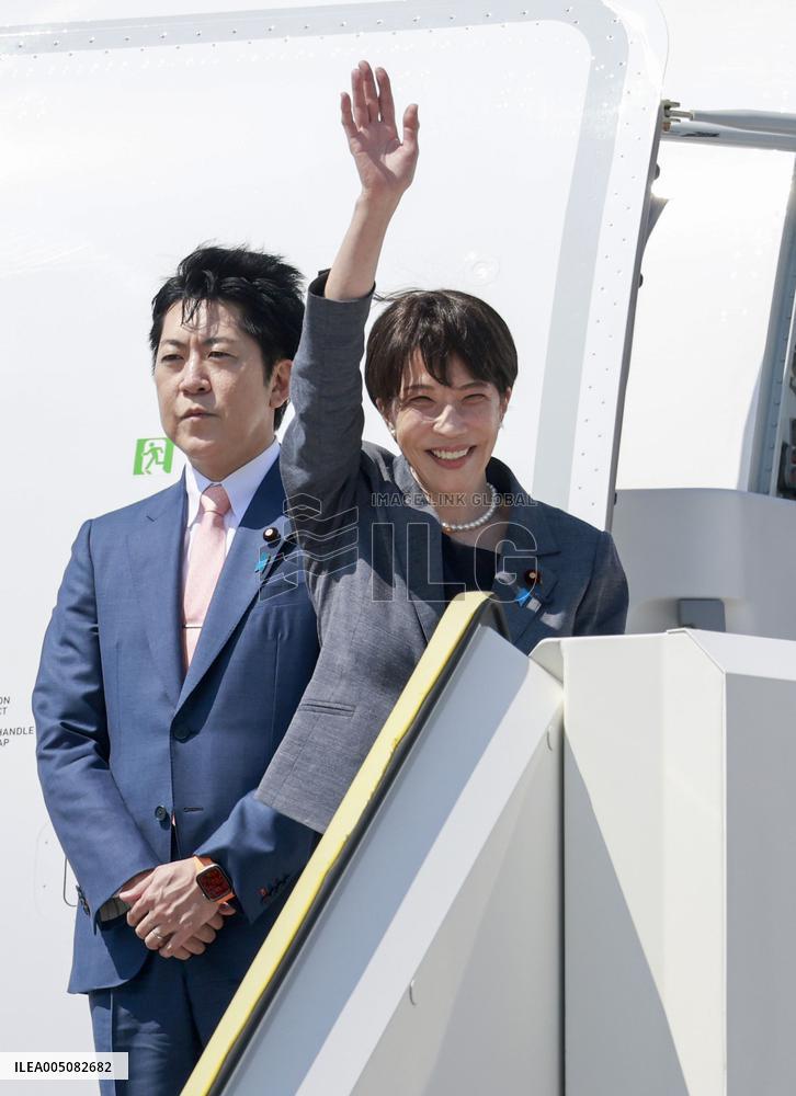 Japan PM Takaichi heads to Europe