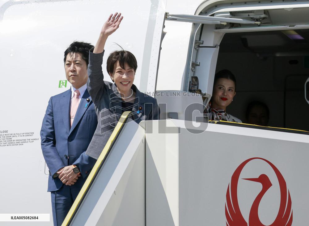Japan PM Takaichi heads to Europe