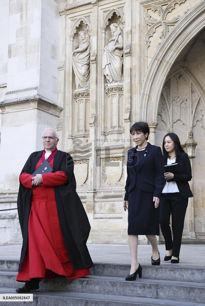 Japan PM Takaichi in London