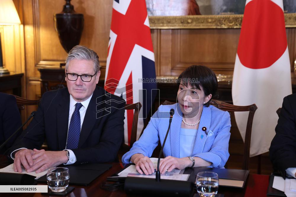 Japan PM Takaichi at roundtable meeting in London