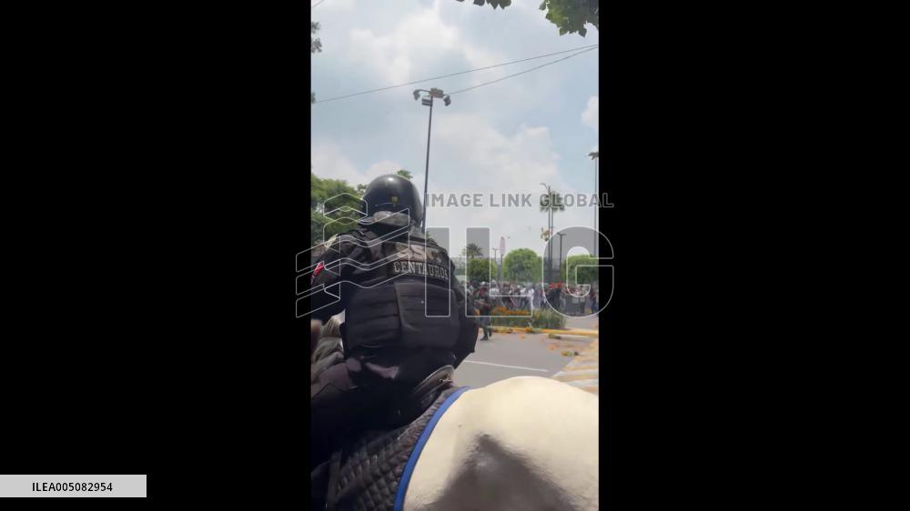 Mexico: Protesters Clash With Police Outside Stadium as World Cup Opens in CDMX