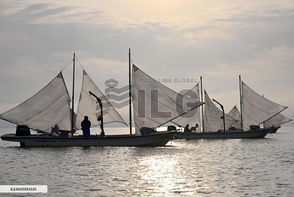 Shrimp fishing in northern Japan