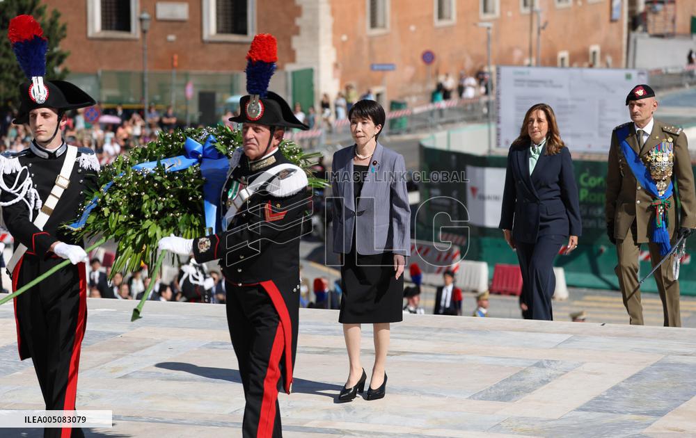 Japan PM Takaichi in Rome