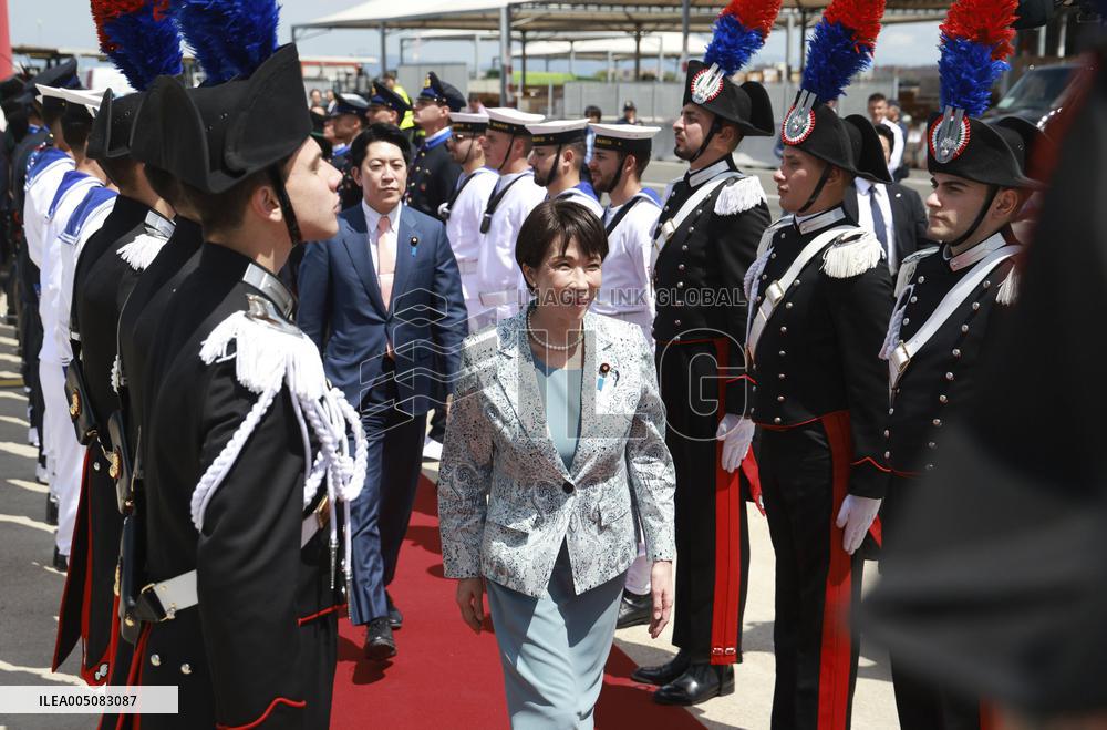 Japan PM Takaichi heads for France