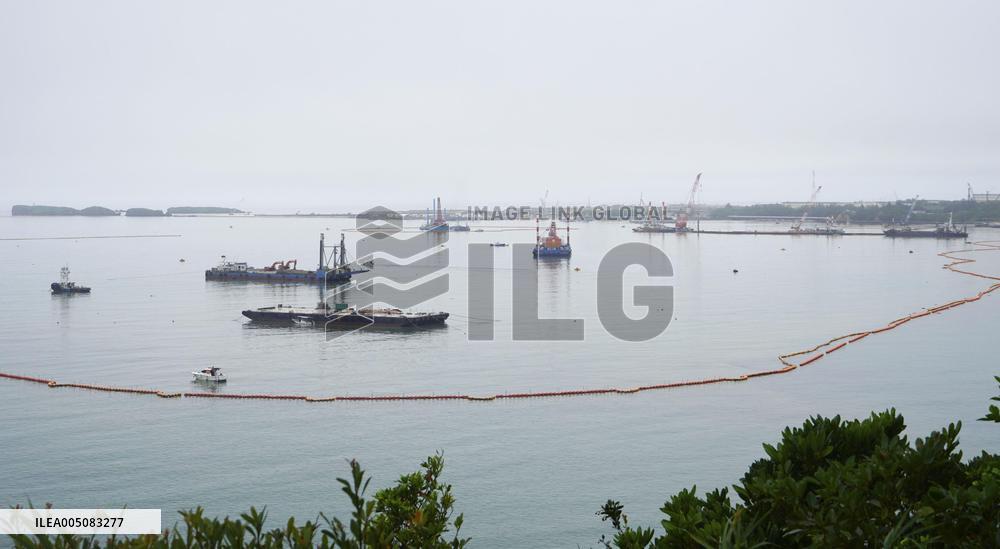 Landfill work for U.S. base transfer within Okinawa