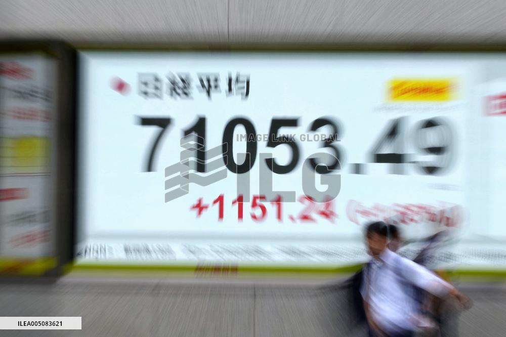 Nikkei ends above 70,000 for 1st time