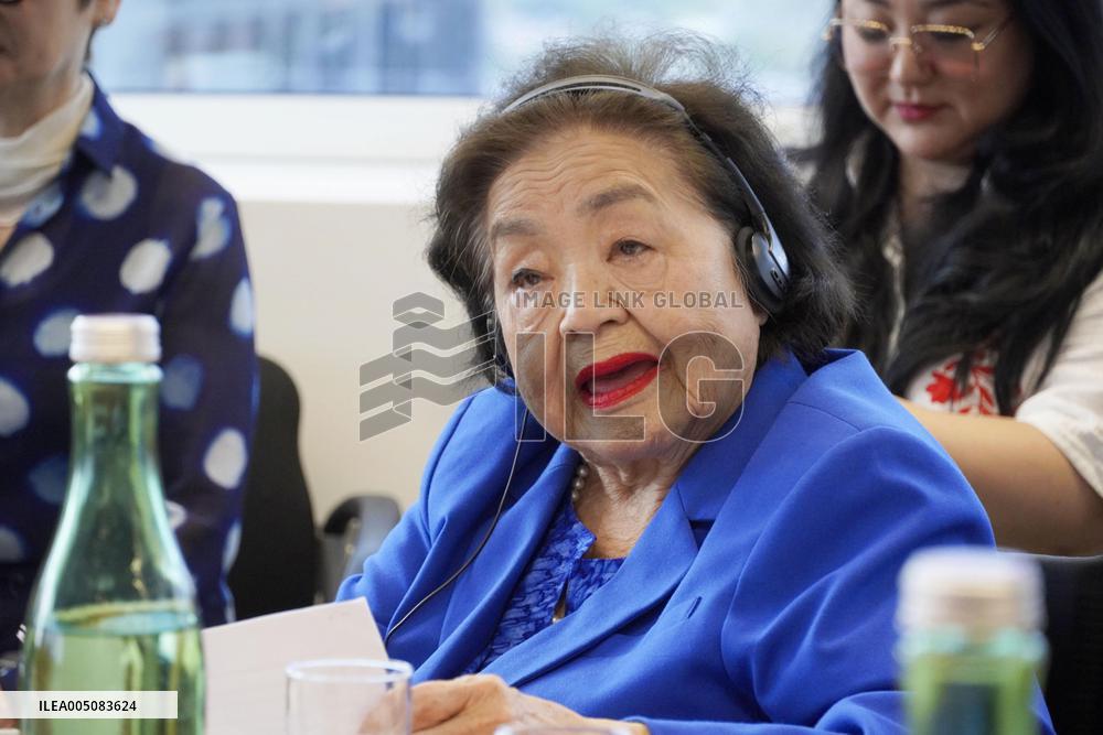 Atomic bomb survivor Setsuko Thurlow in Vienna