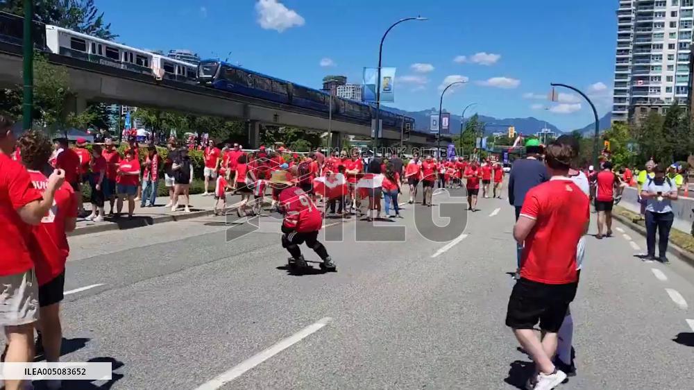 World Cup 2026 – Canada: Thousands of Fans Pack Downtown Vancouver Ahead of Qatar Game