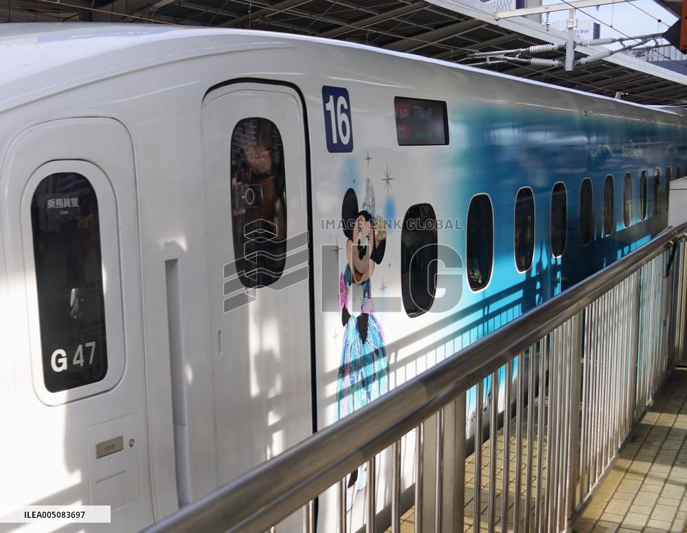 Disney-themed shinkansen bullet train