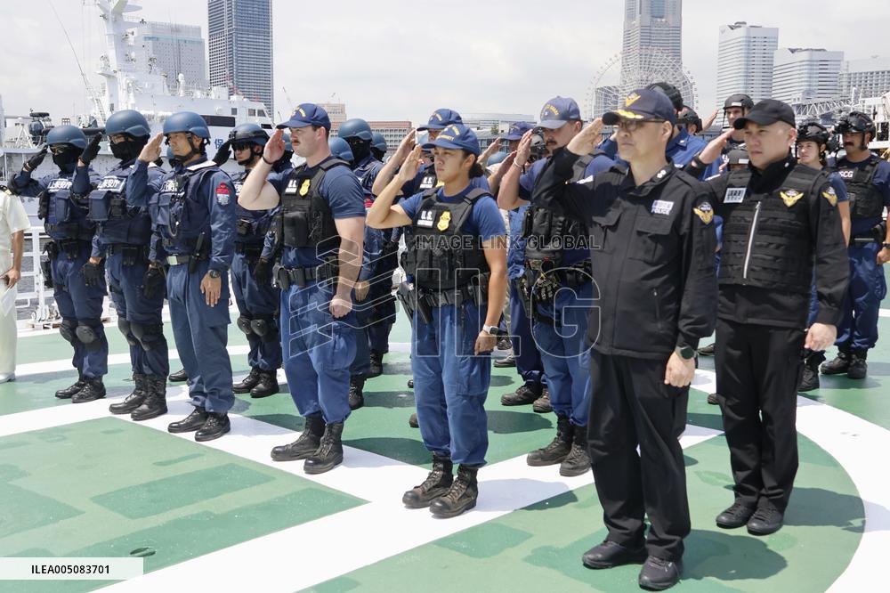 Japan-U.S.-South Korea joint coast guard exercise