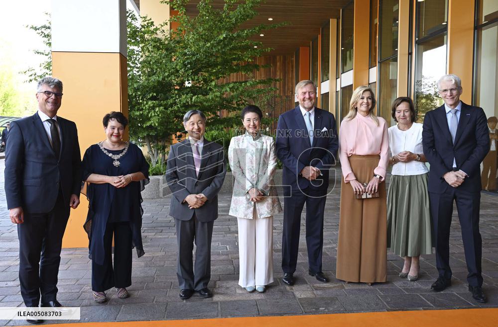Japan's imperial couple visit children's cancer hospital in Utrecht