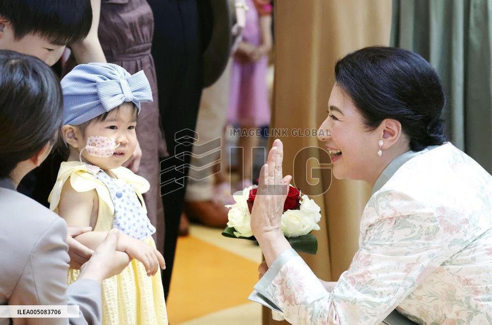 Japan's imperial couple visit children's cancer hospital in Utrecht