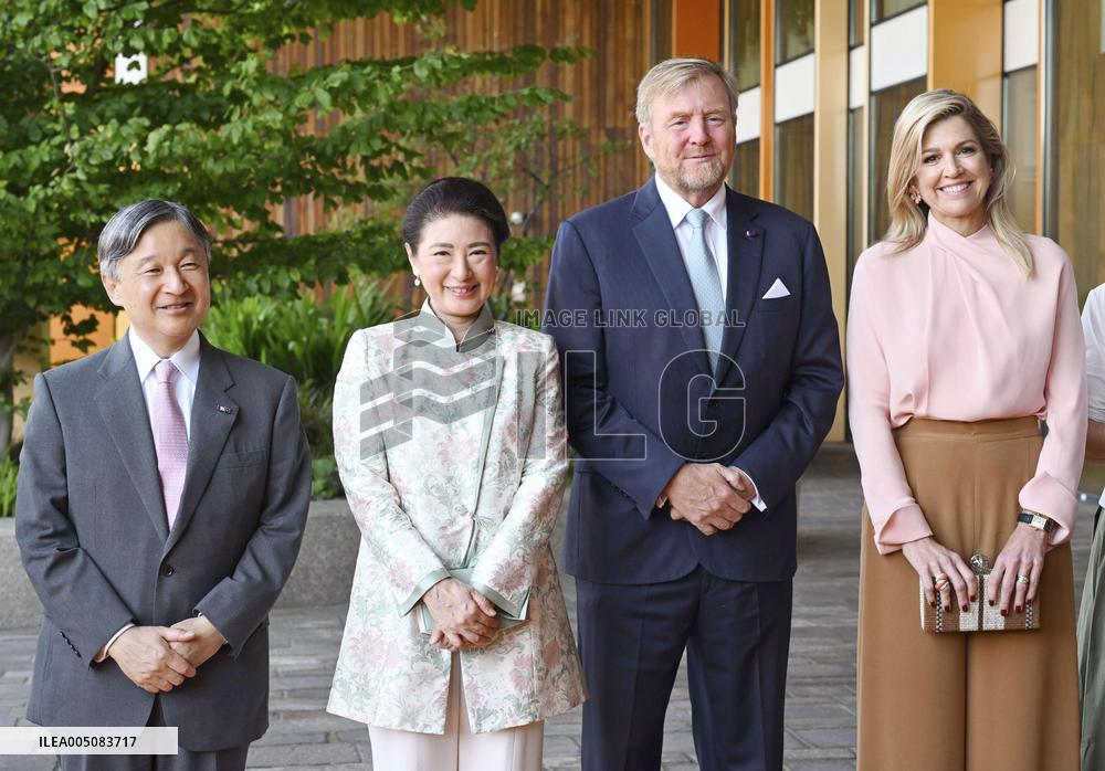 Japan's imperial couple visit children's cancer hospital in Utrecht