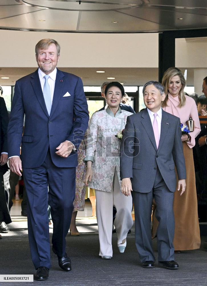 Japan's imperial couple visit children's cancer hospital in Utrecht