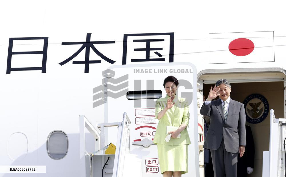 Japan's imperial couple leave Netherlands