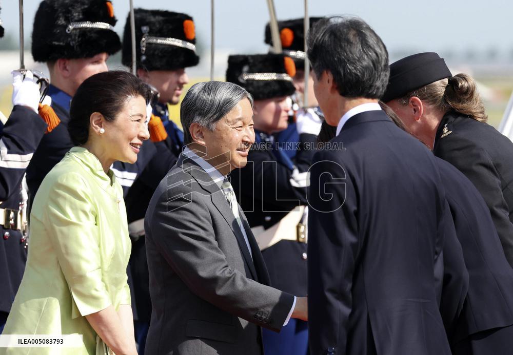 Japan's imperial couple leave Netherlands