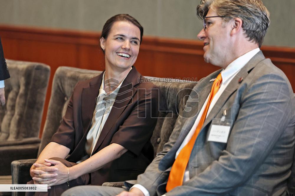 Japan's imperial couple meet grandchild of ex-Dutch general in Amsterdam