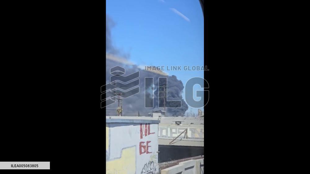 US: Large Fire Engulfs Cold Storage Facility in Boyle Heights, Los Angeles 4