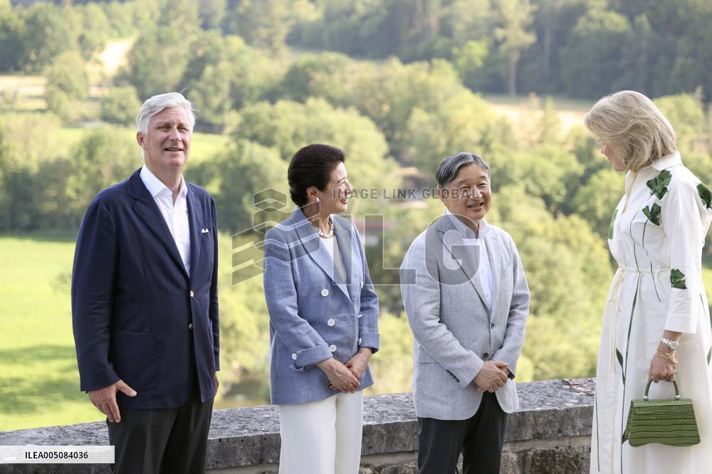 Japan emperor, empress in Belgium