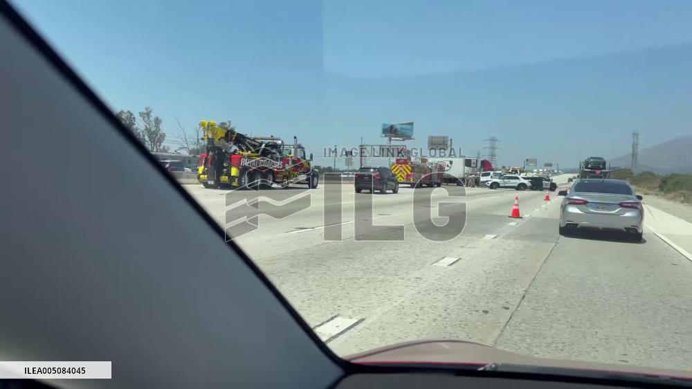 US: Woman Killed, Dozens Injured in Semi-Truck Crash on 210 Freeway in California