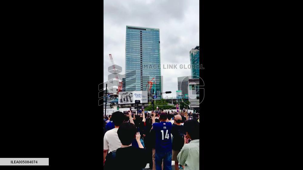 World Cup 2026 – Japan: Shibuya Scramble Crossing Packed With Fans After 4-0 Victory Over Tunisia 2