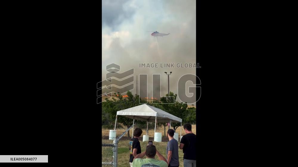 US: Bonneville Fire Threatens University of Utah Area in Salt Lake City 2