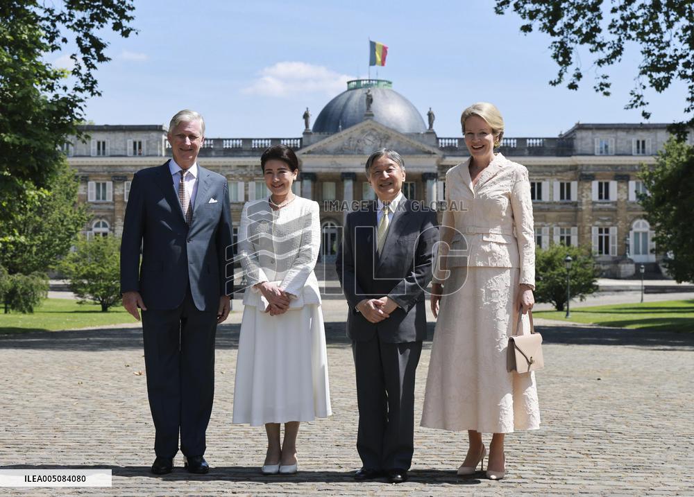 Japan emperor, empress in Brussels