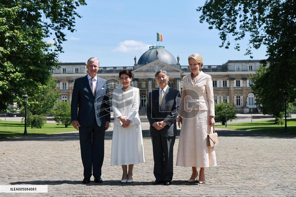 Japan emperor, empress in Brussels
