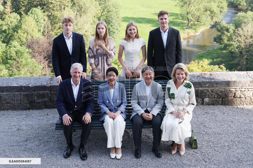 Japan emperor, empress in Belgium