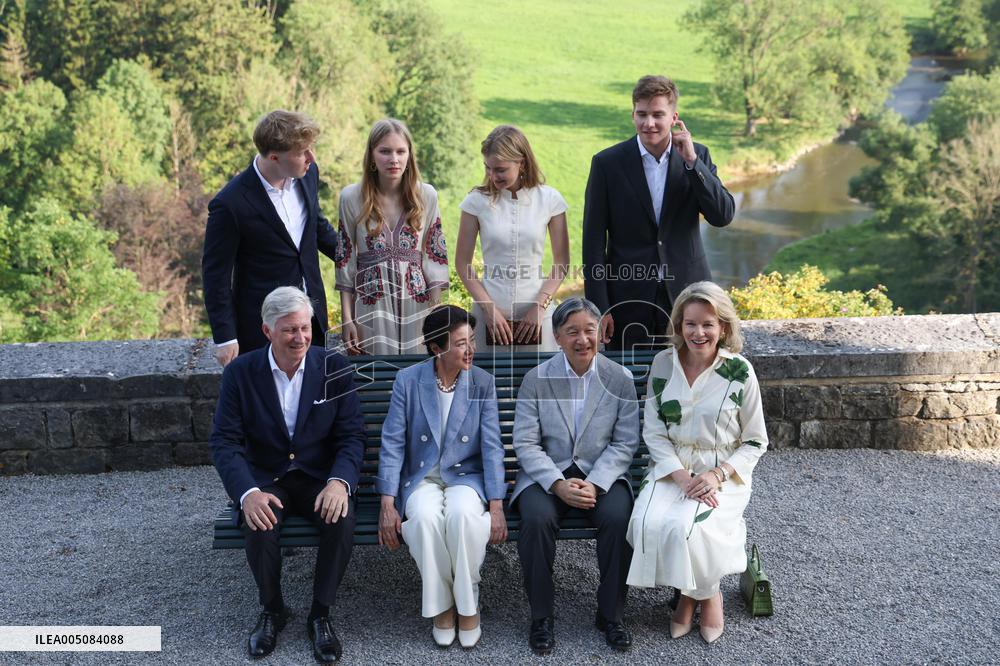 Japan emperor, empress in Belgium