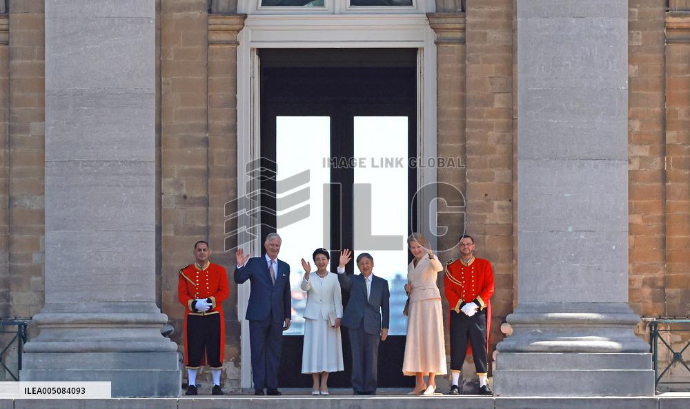 Japan emperor, empress in Brussels