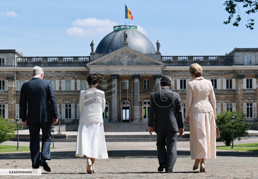 Japan emperor, empress in Brussels
