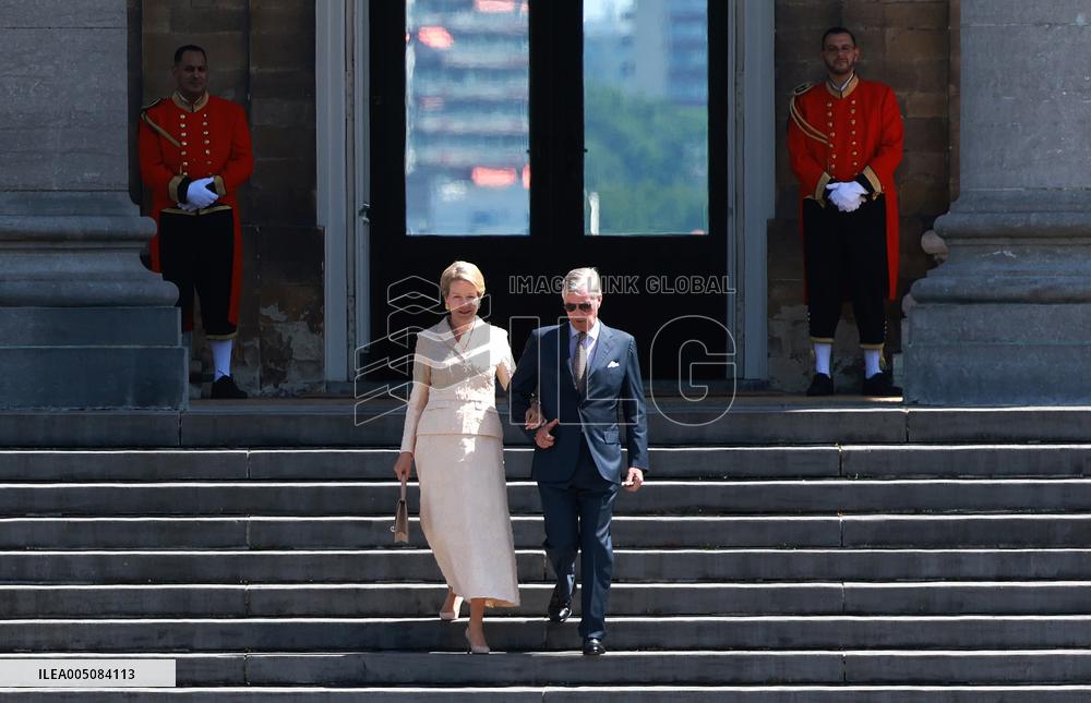 Japan emperor, empress in Brussels