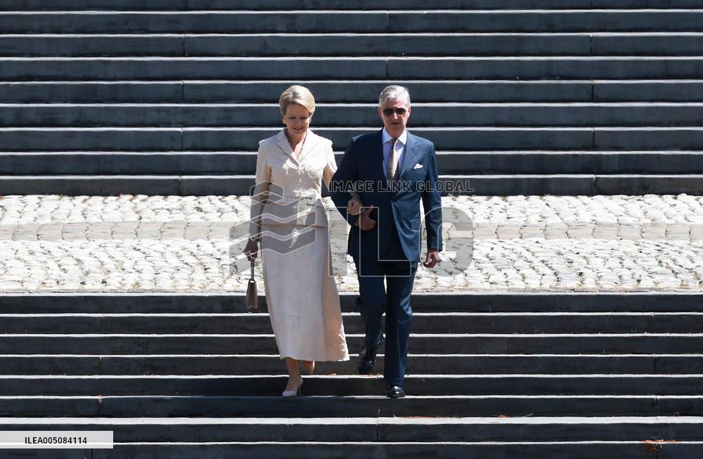 Japan emperor, empress in Brussels