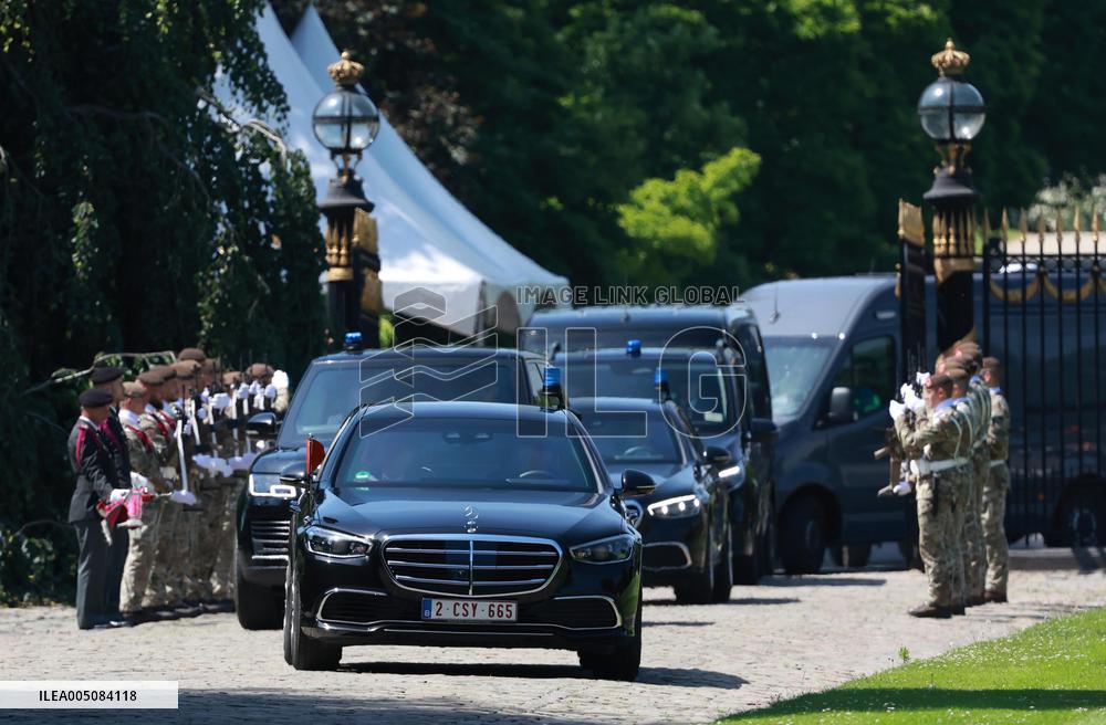 Japan emperor, empress in Brussels