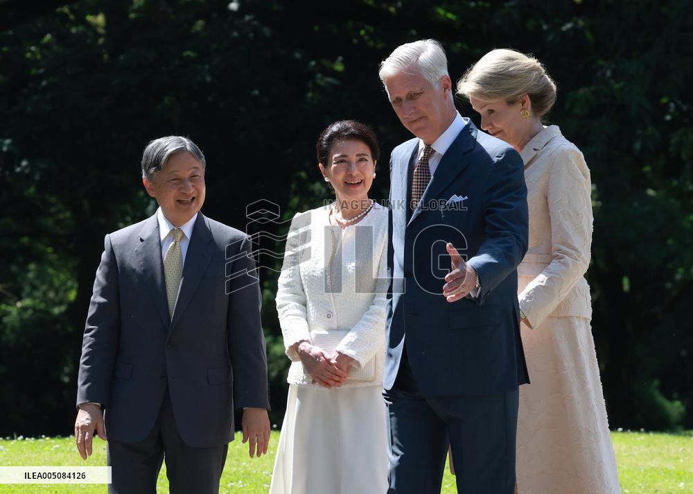 Japan emperor, empress in Brussels