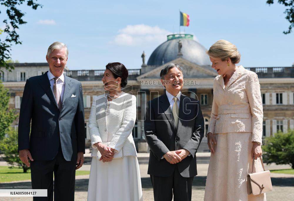 Japan emperor, empress in Brussels